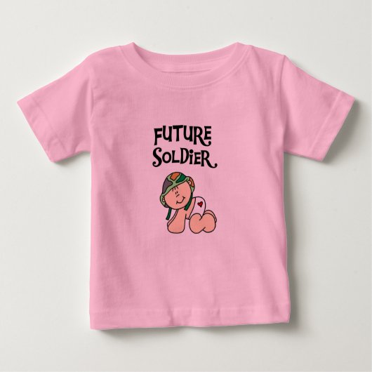Futurs T-shirts et cadeaux de soldat de bébé (Devant)