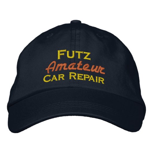 Futz Amateur Car Care Casquette de baseball brodé (Devant)