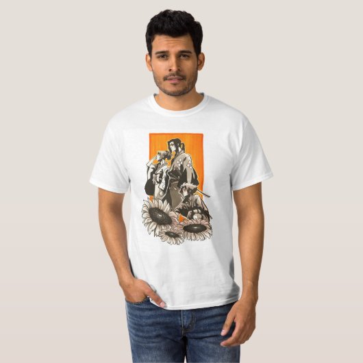 Fuu Jin en Mugen Samurai Champloo T-shirt (Voorkant volledig)