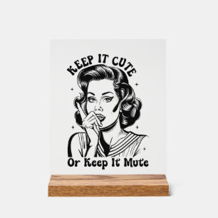 Fuuny rétro lady word art