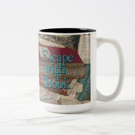 Fuyez Avec Un Livre Café Mug (Droit)