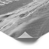 fuyons la citation poster plage photo art (Coin)