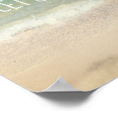 fuyons la citation poster plage photo art (Coin)