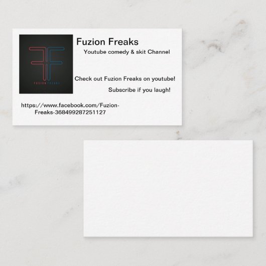 Fuzion Freaks la carte (Devant / Derrière)