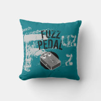 Fuzz Pedal, Black and Grey op Dark Turquoise