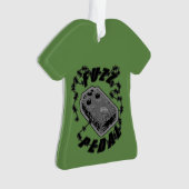 Fuzz Pedal - zwart en grijs Ornament (voorkant)