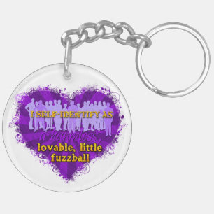 fuzzball sleutelhanger