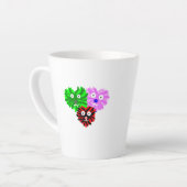 Fuzzies cardiaques Petite Mug latte (Angle gauche)