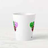 Fuzzies cardiaques Petite Mug latte (Devant)