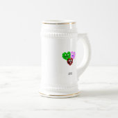 Fuzzies cardiaques Stein Mug (Devant droit)