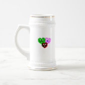 Fuzzies cardiaques Stein Mug (Gauche)