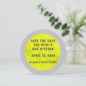 Fuzzies de tennis Enregistrer la carte de date (Debout devant)