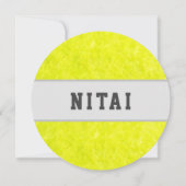 Fuzzies de tennis Enregistrer la carte de date (Dos)