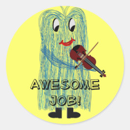 Fuzzy16inch, Geweldige baan! Ronde Sticker