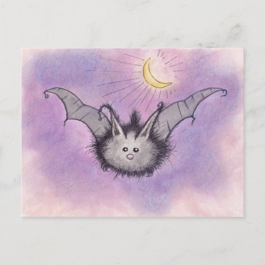 Fuzzy Bat Briefkaart (Voorkant)