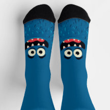 Fuzzy Blue Monster - Grappig stripfiguur