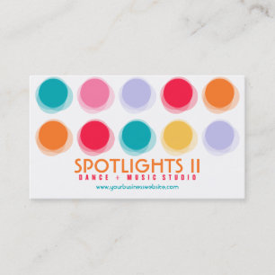 Fuzzy Blur Stippen Retro Pop Fun Profile Card Visitekaartje