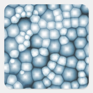 Fuzzy Bubbles Vierkante Sticker