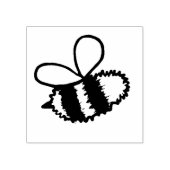 Fuzzy Bumblebee Rubber Stamp Rubberstempel (Afrduk)
