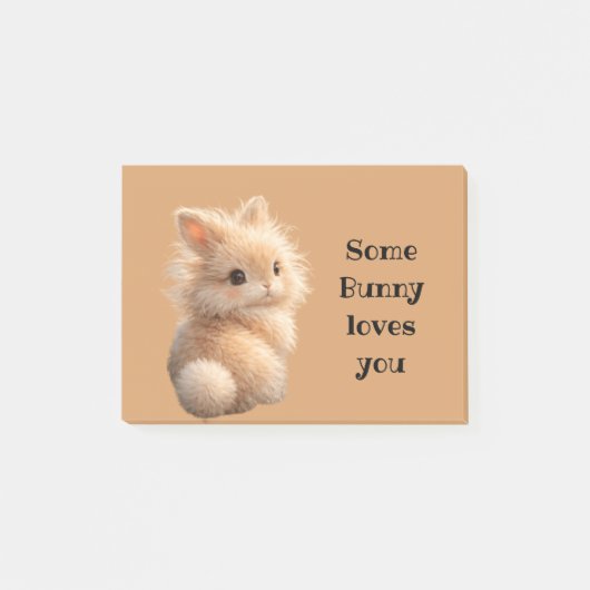 Fuzzy bunny: Some Bunny Loves You Post-it® Notes (Voorkant)