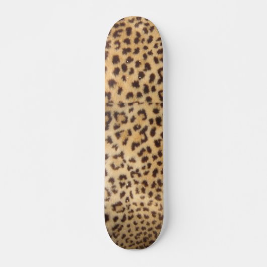 Fuzzy Cheetah Skateboard (Voorkant)