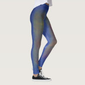 Fuzzy Color Blue Leggings Design. (Rechts)