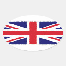 Fuzzy Edge geschilderd Union Jack vlag