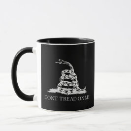 Fuzzy Express® Classic Gadsden Flag Zwart-Zwart Mok