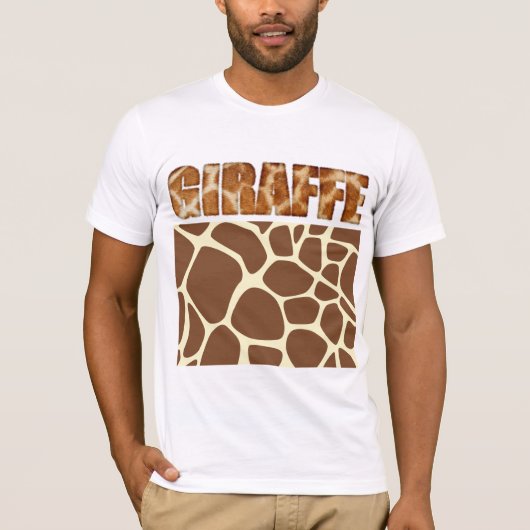 Fuzzy Express® Giraffe Animal Print T-shirt (Voorkant)