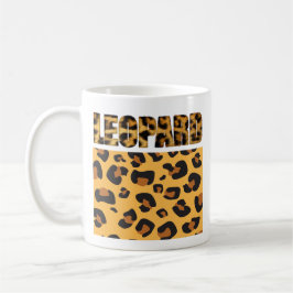 Fuzzy Express® Leopard Animal Print Koffiemok