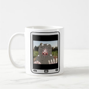 Fuzzy Express® Mole Selfie-Mok Koffiemok