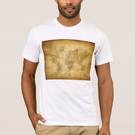 Fuzzy Express® oude kaart T-shirt
