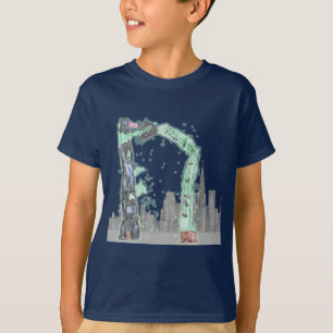 Fuzzy Express® Ultra Worm Gzilla Rhino Kind Navy T-shirt