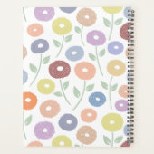 Fuzzy Flower Pattern Pastels Planner (Achterkant)