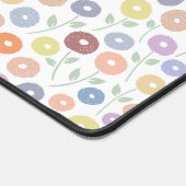 Fuzzy Flower Rpt Pattern Pastels on White (Coin)