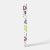 Fuzzy Flower Rpt Pattern Pastels on White (Côté gauche)