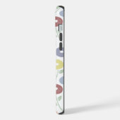 Fuzzy Flower Rpt Pattern Pastels on White (Côté gauche)