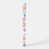 Fuzzy Flower Rpt Pattern Pastels on White (Côté droit)