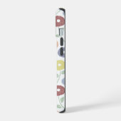 Fuzzy Flower Rpt Pattern Pastels on White (Côté gauche)