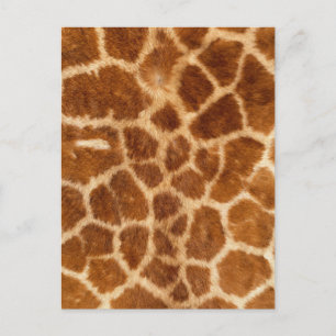 Fuzzy Giraffe Fur Pattern Briefkaart