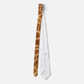 Fuzzy Giraffe Fur Pattern Stropdas (Achterkant)