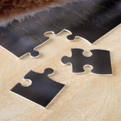 Fuzzy Gray Alpaca Puzzle Legpuzzel (Zijkant)