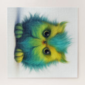 Fuzzy Green Owl Creator Puzzle (Horizontal)