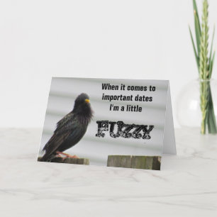 fuzzy headed bird kaart