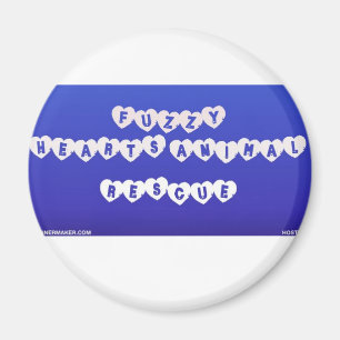 Fuzzy Hearts Magnet Magneet