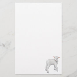 Fuzzy Little Lamb Stationery Briefpapier