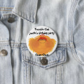 Fuzzy Monster Cartoon Character Ronde Button 7,6 Cm (In situ)