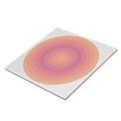 Fuzzy Peach Aurora Cercles roses Carreaux céramiqu (Côté)