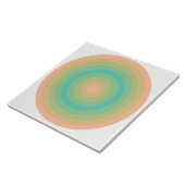 Fuzzy Perzik Bermuda Circles Keramische Tegel Tegeltje (Zijkant)