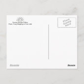 Fuzzy Slaping op Briefkaart met boomarm (Achterkant)